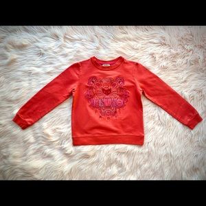 KENZO KIDS SWEATSHIRT EMBROIDERED TIGER SIZE 8-9Y